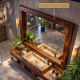 Orvanta Solid Wood Mirror Frame - Timberustic Mirror