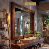 Orvanta Solid Wood Mirror Frame - Timberustic Mirror