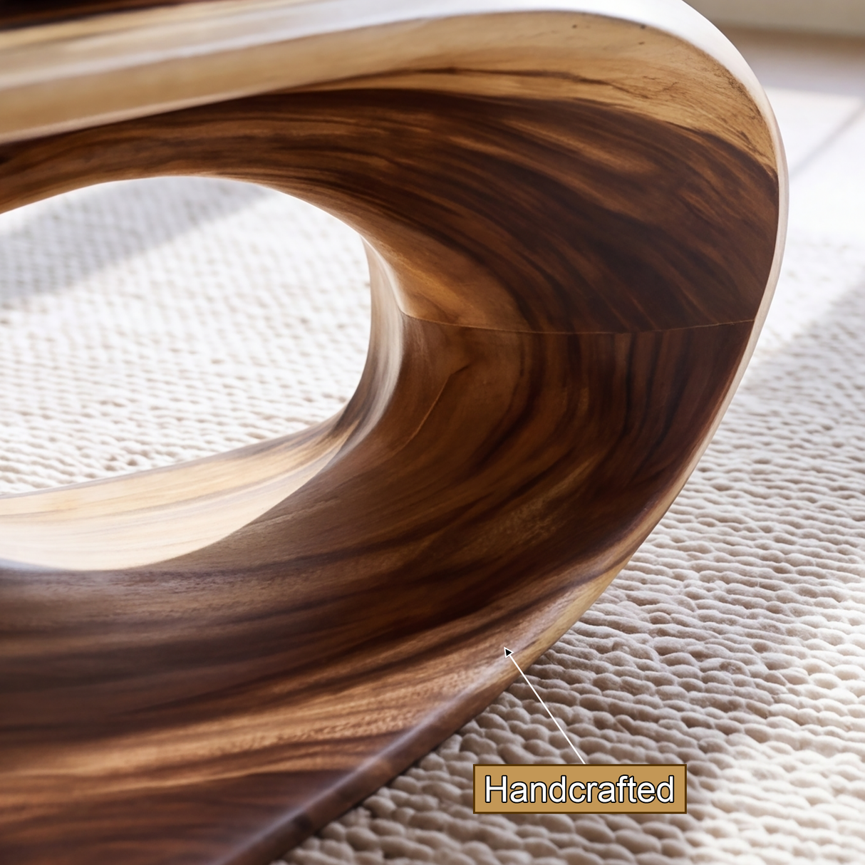 Oryndale Sculpted Solid Wood Coffee Table SPA248424 - TimbeRustic Coffee Table