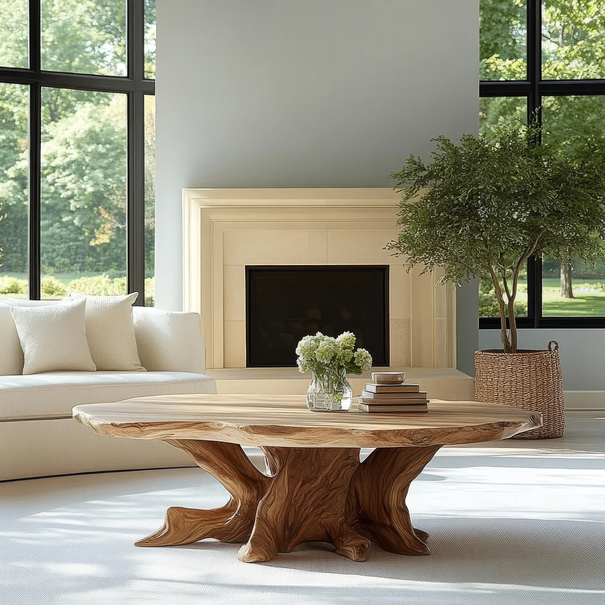 Orynelle Handcrafted Solid Wood Coffee Table