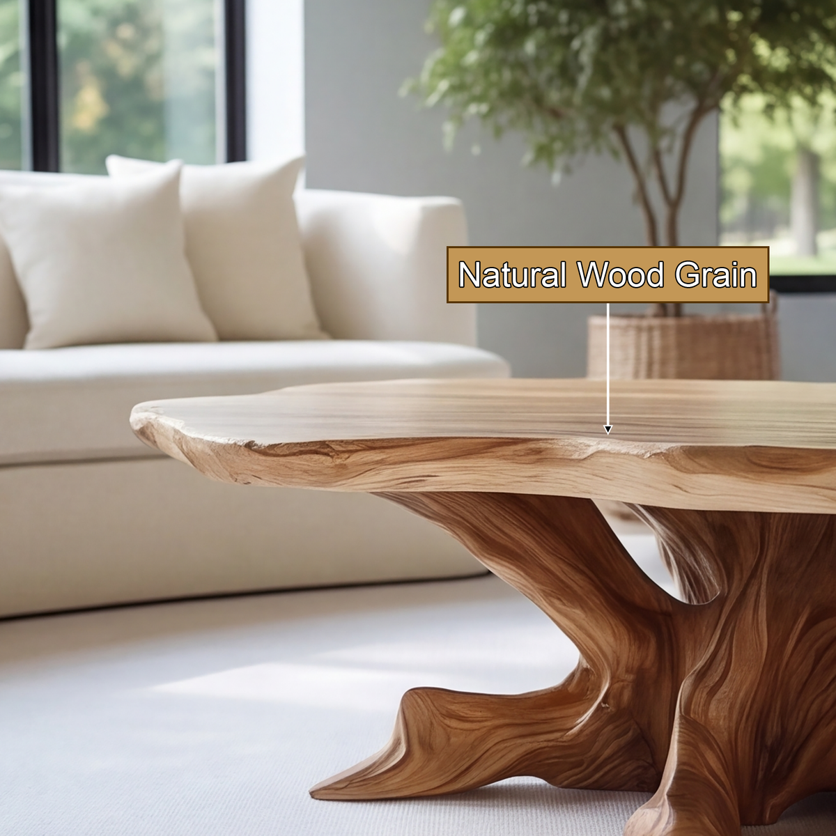 Orynelle Handcrafted Solid Wood Coffee Table