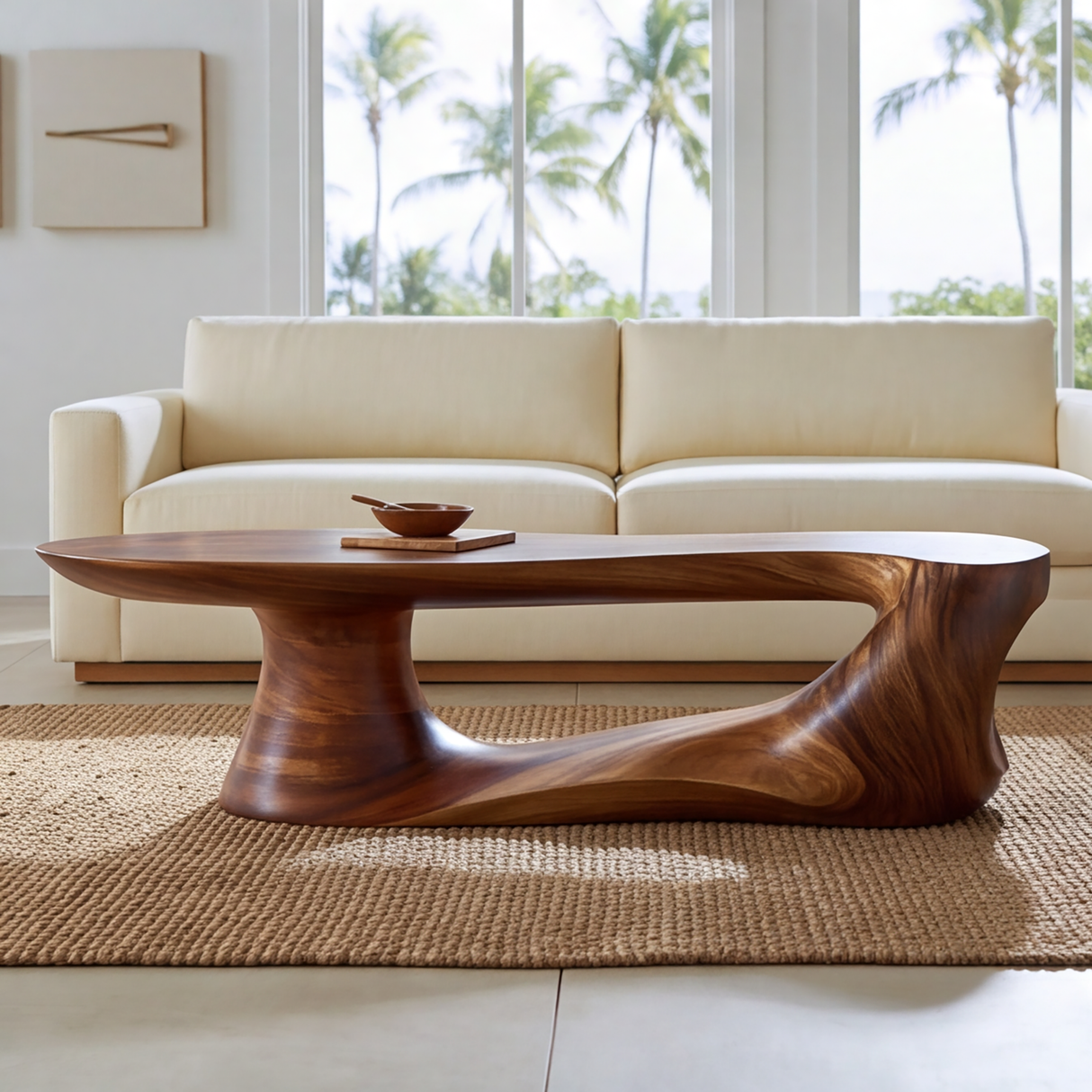 Orynvale Sculpted Solid Wood Coffee Table SPA925753 - TimbeRustic Coffee Table