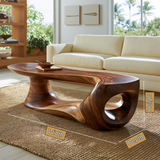 Orynvale Sculpted Solid Wood Coffee Table SPA925753 - TimbeRustic Coffee Table