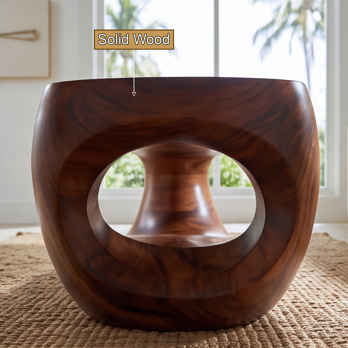 Orynvale Sculpted Solid Wood Coffee Table SPA925753 - TimbeRustic Coffee Table