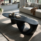Raventhorn Handcrafted Solid Wood Coffee Table Black - TimbeRustic Coffee Table
