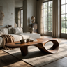 Raventhorn Handcrafted Solid Wood Coffee Table Brown - TimbeRustic Coffee Table