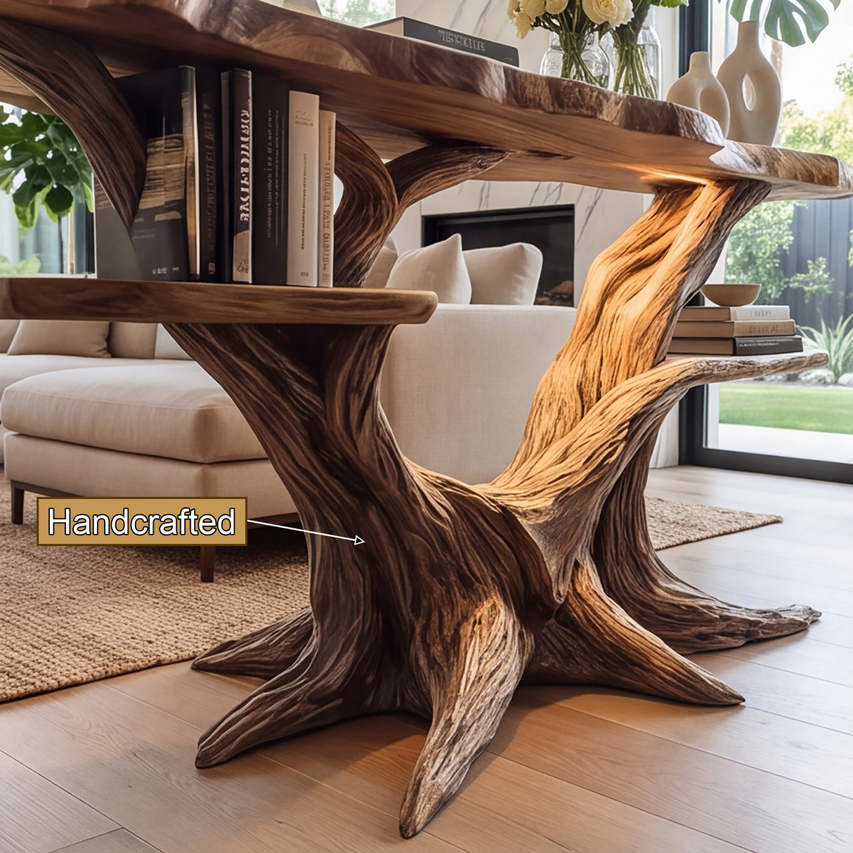Roothaven Live Edge Solid Wood Console Table