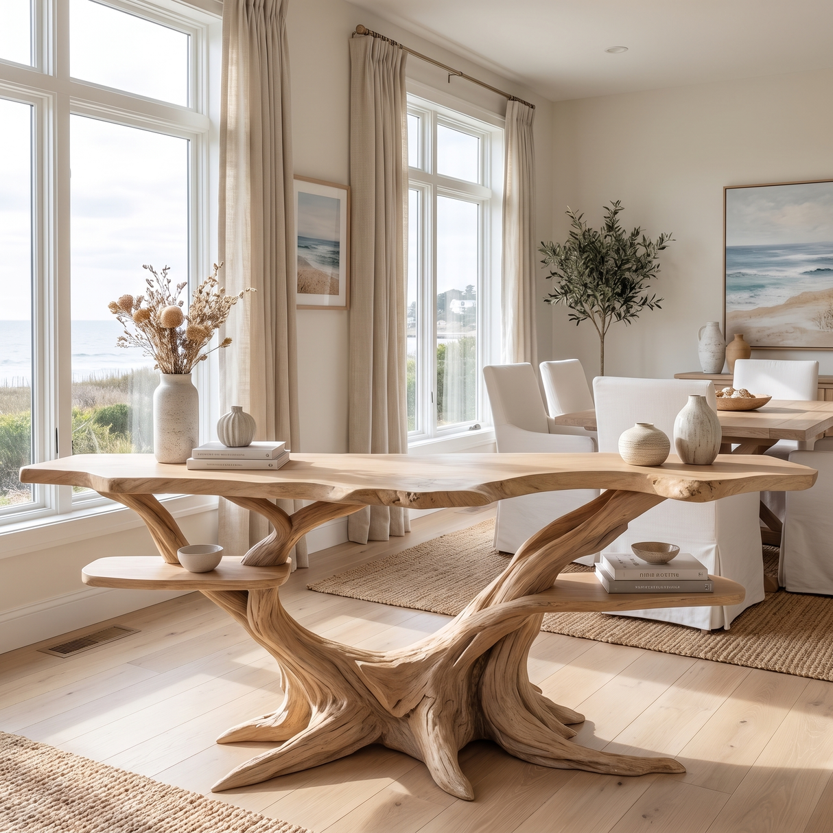 Roothaven Live Edge Solid Wood Console Table