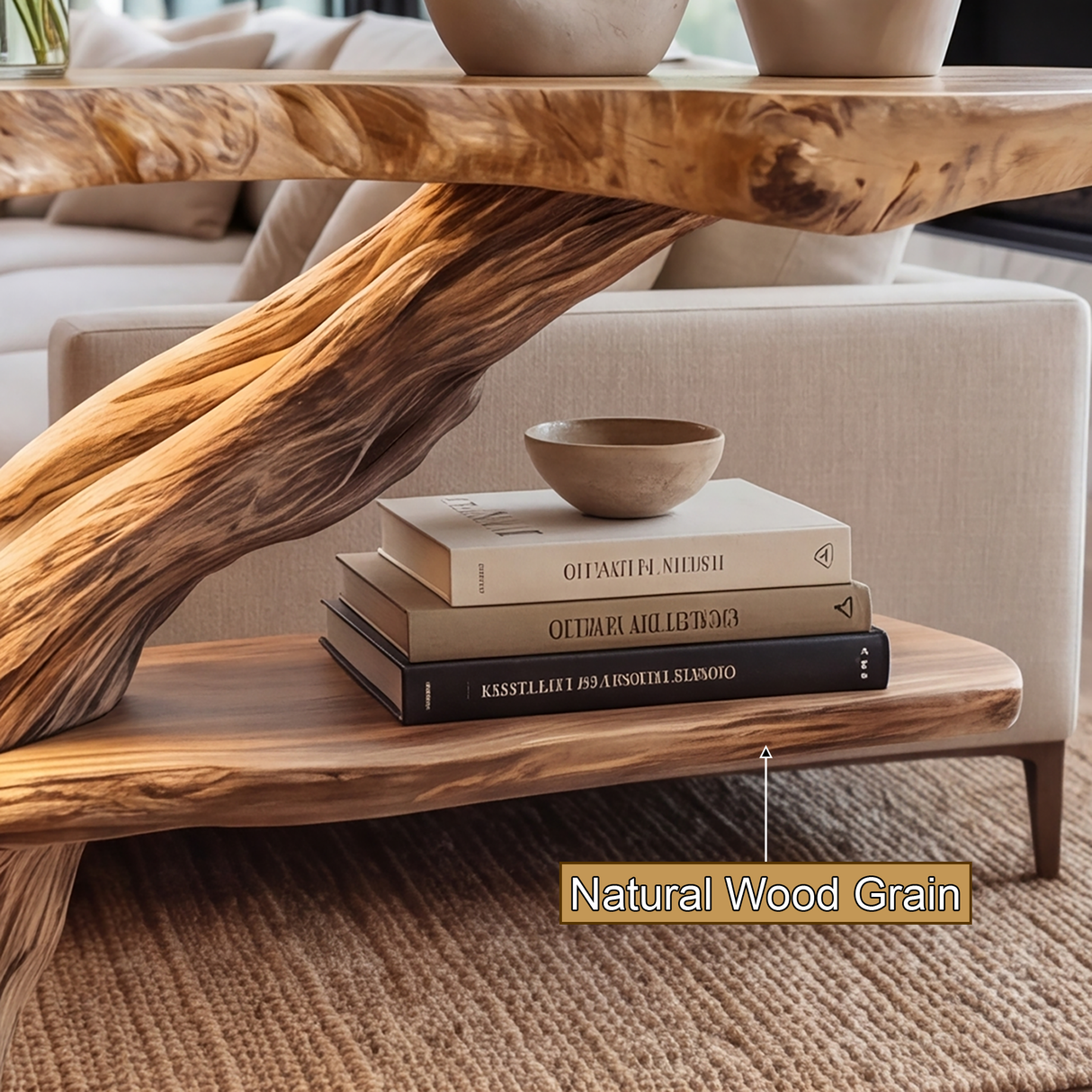 Roothaven Live Edge Solid Wood Console Table