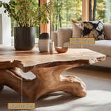 Rootmere Live Edge Solid Wood Coffee Table