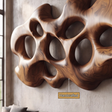 Rovian Sculpted Solid Wood Wall Art