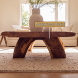 Rustic Live Edge Handcrafted Coffee Table - TimbeRustic Coffee Table