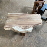 Rustic Live Edge Solid Wood Floating Bathroom Vanity