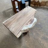 Rustic Live Edge Solid Wood Floating Bathroom Vanity