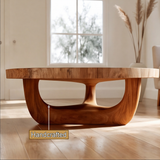 Solenne Solid Wood Round Coffee Table - Timberustic Coffee Table