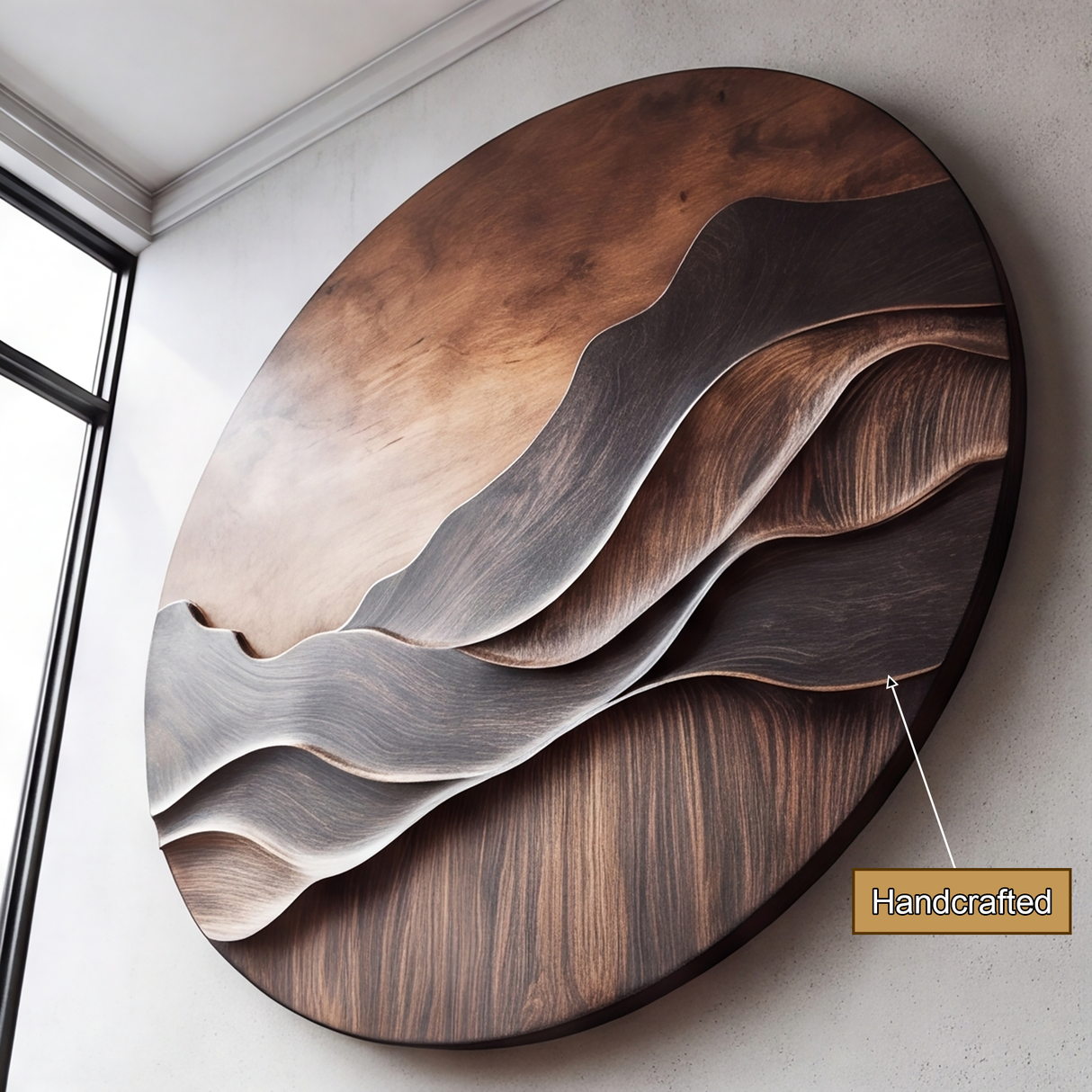 Solmera Sculpted Solid Wood Wall Art