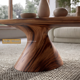 Solvani Sculpted Solid Wood Coffee Table SPA124457 - TimbeRustic Coffee Table