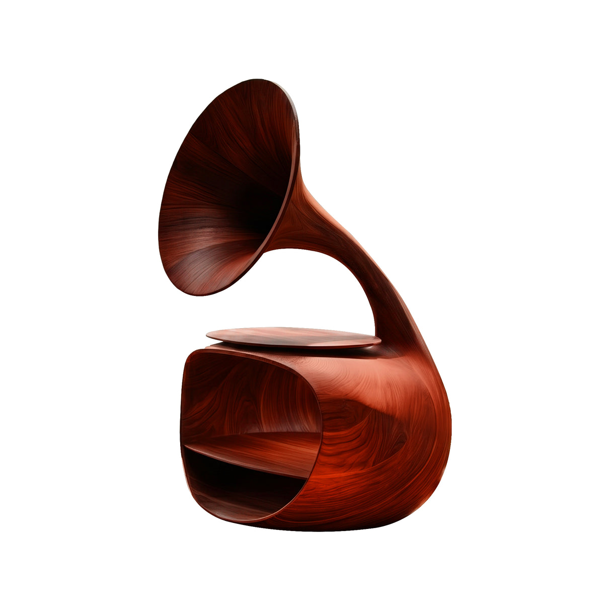 Sonovale Sculpted Solid Wood Record Player Stand