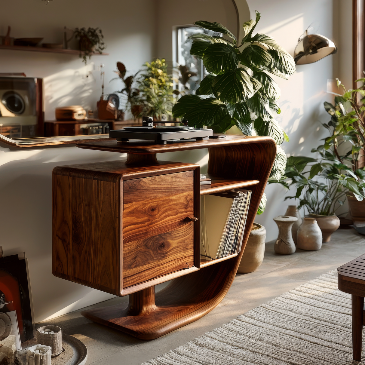 Sonvera Solid Wood Record Player Stand