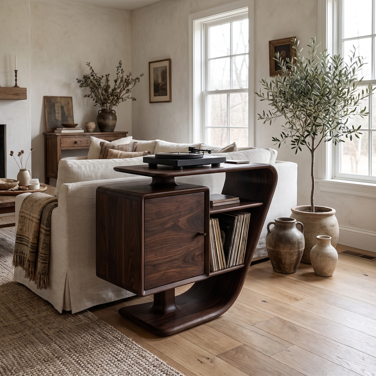 Sonvera Solid Wood Record Player Stand