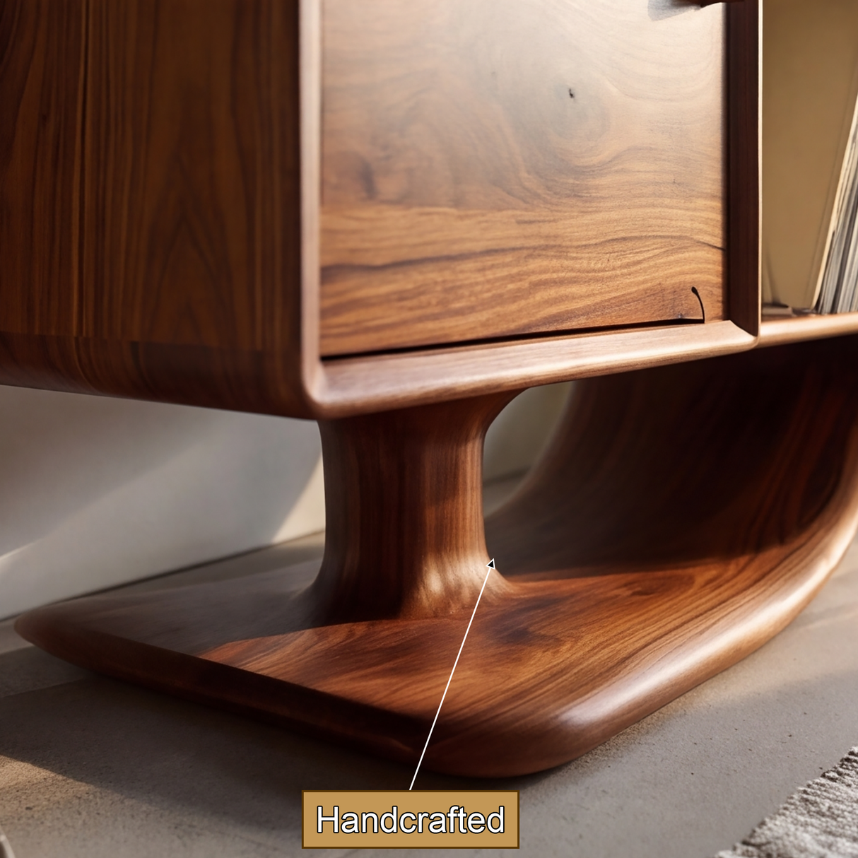 Sonvera Solid Wood Record Player Stand