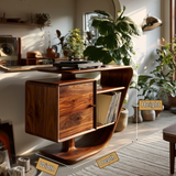 Sonvera Solid Wood Record Player Stand