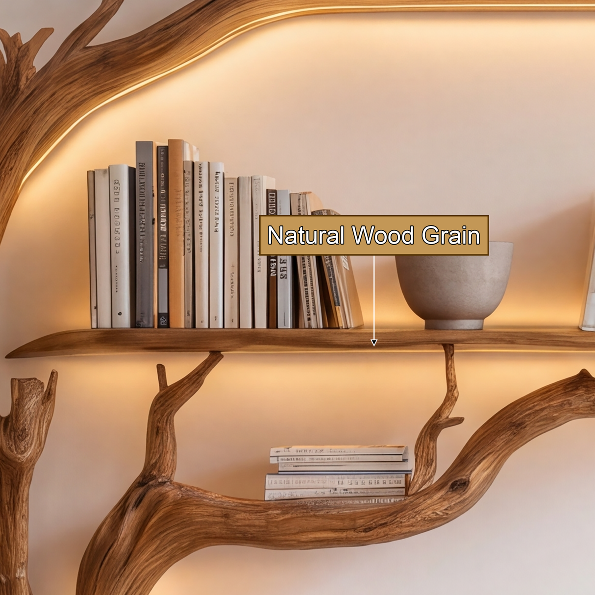 Sylthera Sculpted Solid Wood Console Table with Shelves - Timberustic Console Table with Shelves
