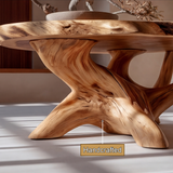Sylvara Live Edge Solid Wood Coffee Table - Timberustic Coffee Table