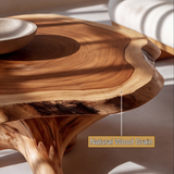 Sylvara Live Edge Solid Wood Coffee Table - Timberustic Coffee Table