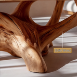 Sylvara Live Edge Solid Wood Coffee Table - Timberustic Coffee Table