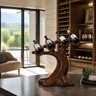 Sylvara Rootform Solid Wood Wine Rack