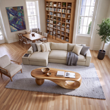Sylvara Sculpted Solid Wood Coffee Table SPA205404 - TimbeRustic Coffee Table