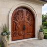 Sylvaric Sculpted Solid Wood Double Door