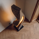 Sylvaris Sculpted Integrated LED Wood Floor Lamp