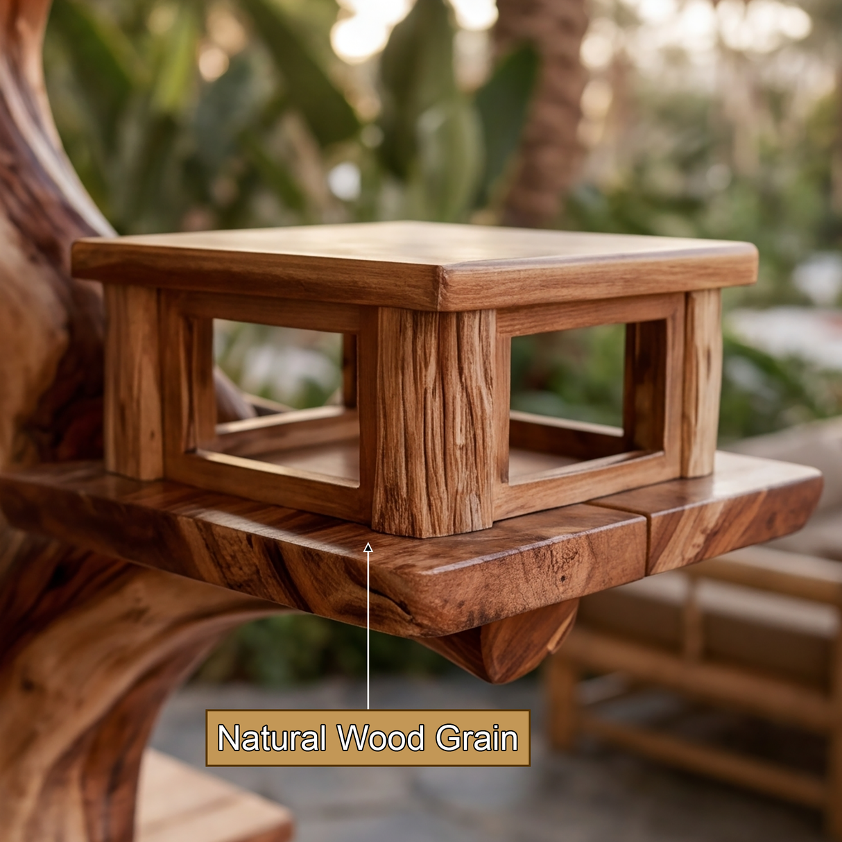Sylveroak Handcrafted Tree Branch Parrot Stand SPA284684 - Timberustic Tree Branch Parrot Stand