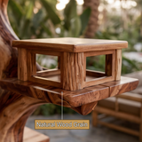 Sylveroak Handcrafted Tree Branch Parrot Stand SPA284684 - Timberustic Tree Branch Parrot Stand