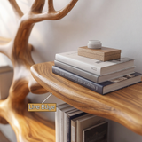 Thalmyr Handcrafted Solid Wood Floating Tree Bookshelf - Timberustic Floating Tree Bookshelf