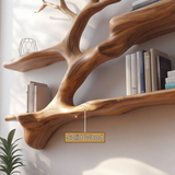 Thalmyr Handcrafted Solid Wood Floating Tree Bookshelf - Timberustic Floating Tree Bookshelf