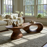 Thaloré Sculpted Solid Wood Coffee Table SPA258564 - TimbeRustic Coffee Table