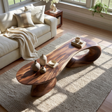 Thaloré Sculpted Solid Wood Coffee Table SPA258564 - TimbeRustic Coffee Table