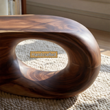 Thaloré Sculpted Solid Wood Coffee Table SPA258564 - TimbeRustic Coffee Table