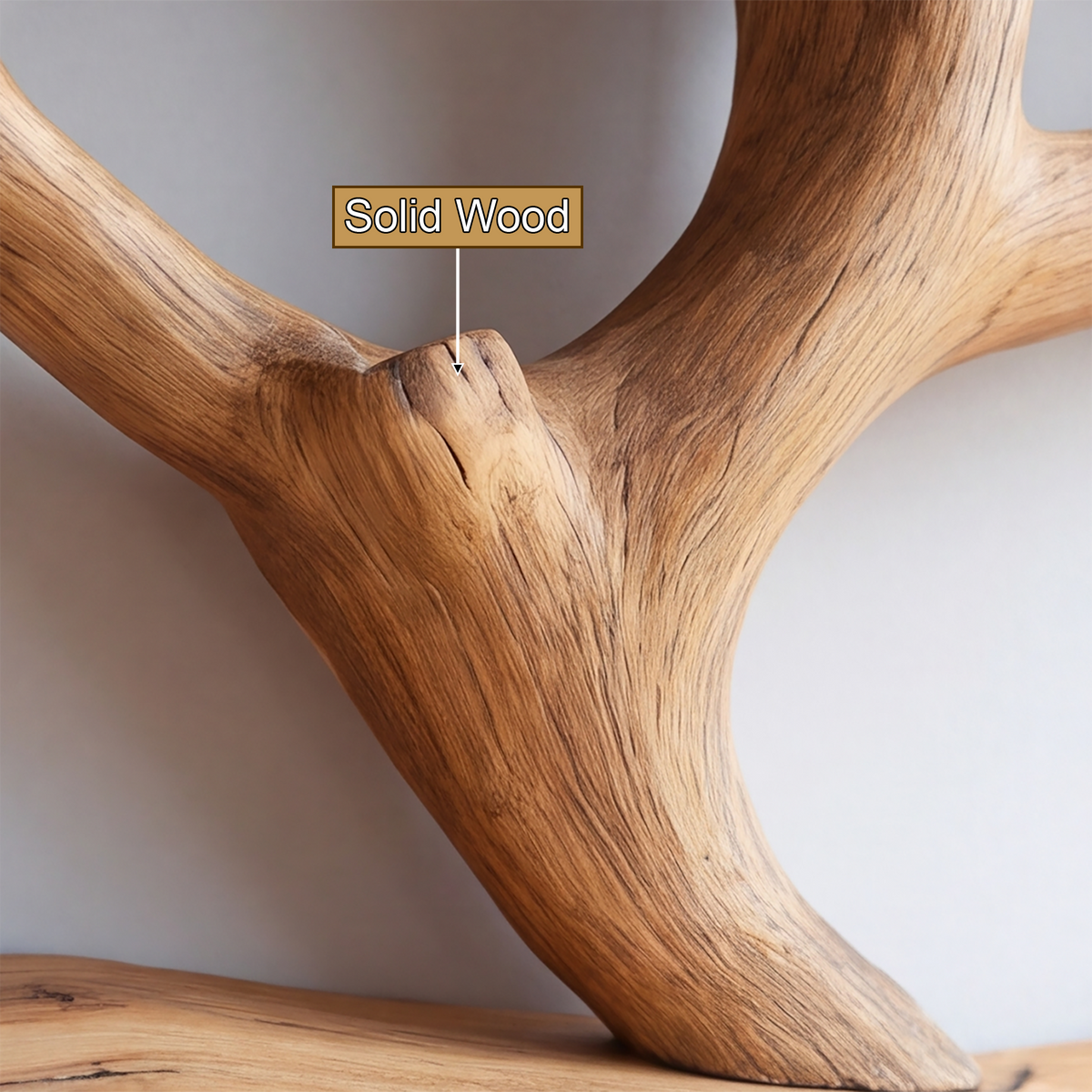 Thalorien Handcrafted Solid Wood Floating Tree Bookshelf - Timberustic Floating Tree Bookshelf