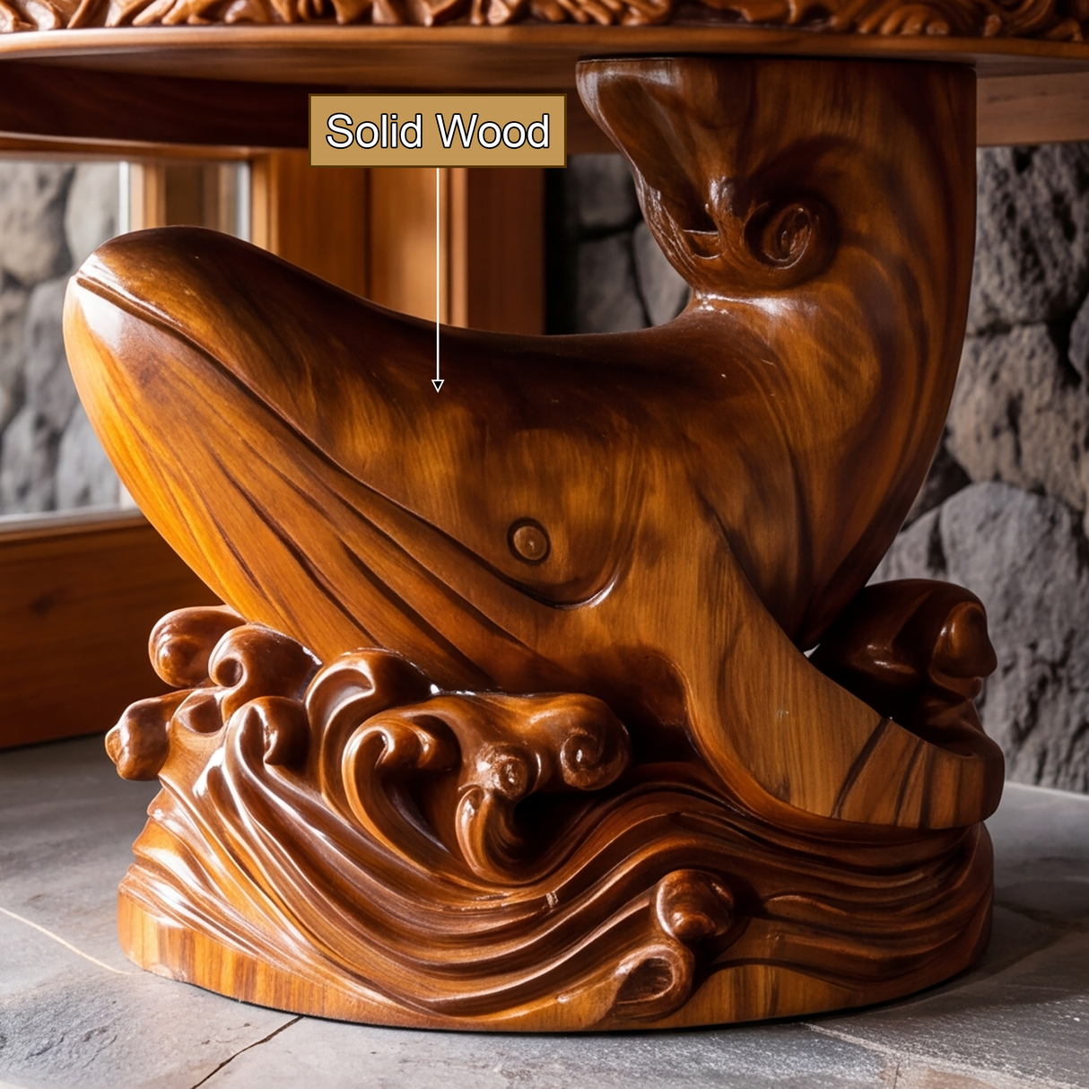 Thalorim Handcrafted Solid Wood Pedestal Stand - Timberustic Pedestal Stand