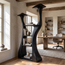 Thaloris Sculpted Solid Wood Mushroom Bookshelf