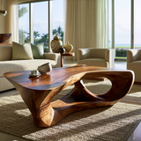 Thalorix Handcrafted Solid Wood Coffee Table - TimbeRustic Coffee Table