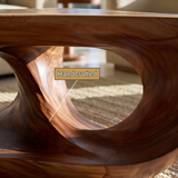 Thalorix Handcrafted Solid Wood Coffee Table - TimbeRustic Coffee Table