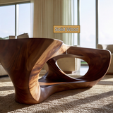Thalorix Handcrafted Solid Wood Coffee Table - TimbeRustic Coffee Table