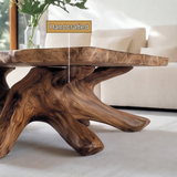 Tharvane Handcrafted Solid Wood Coffee Table