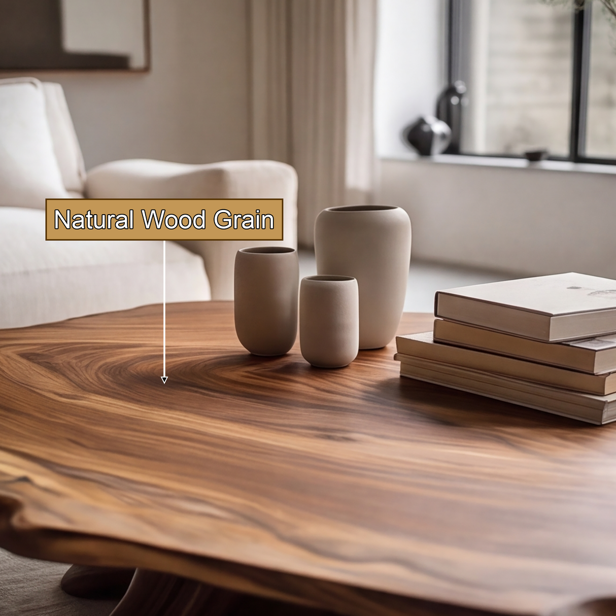 Thornridge Live Edge Solid Wood Coffee Table