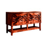 Undara Sculpted Solid Wood Freestanding Bathroom Vanity with Cabinet